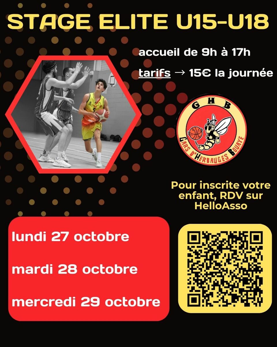 Stage élite U15-U18 Toussaint 2025